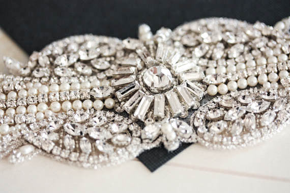 Art deco shop wedding belt